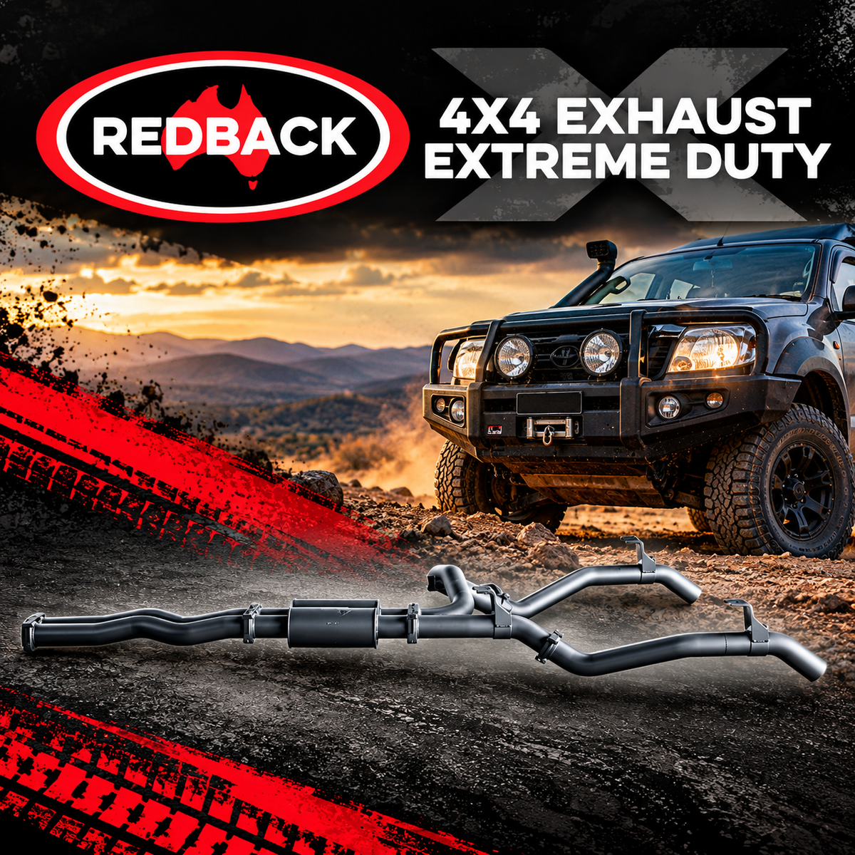 REDBACK Extreme Duty 4x4 Exhausts