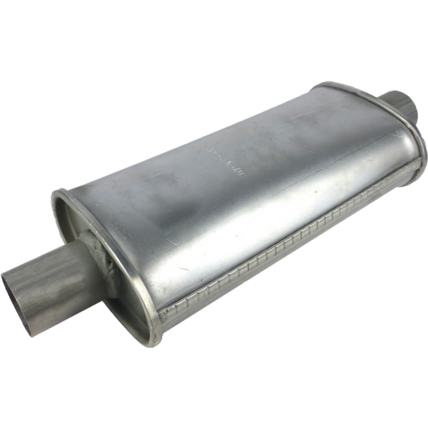 Redback Universal Muffler - 5" x 3" Oval - 18" Long - 1 3/4" Centre/Centre - Glass Packed