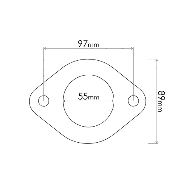Flange Gasket for various Holden, Mazda, Subaru, Nissan, Infiniti, Hyundai, Mitsubishi, Ford & Ssangyong vehicles
