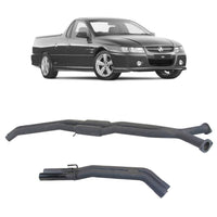 Twin 2.5" Catback Exhaust For Holden Commodore VT-VU-VZ V8 Ute and Wagon with Centre Hotdogs and Rear Muffler Delete(2000 - 2007 )