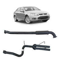 Redback 2.5" Catback Exhaust for Ford Falcon FG Sedan with Centre Hotdog and Dual out Rear Muffler Delete