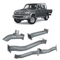 Redback Extreme Duty 4" DPF Back Exhaust for Toyota Landcruiser 79 Series Dual Cab