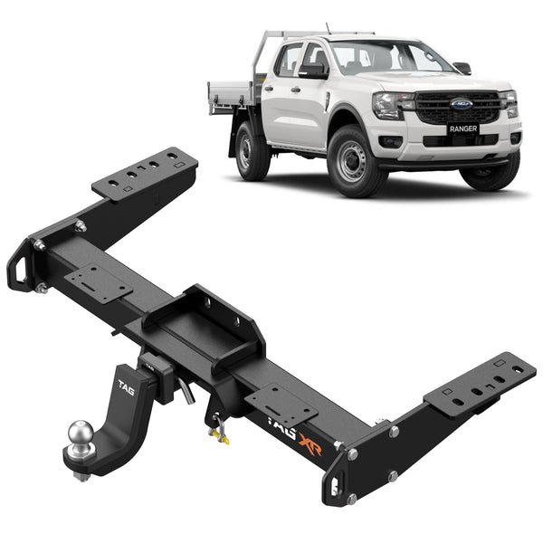 TAG 4x4 Recovery Towbar & Direct Fit Wiring For Ford Ranger Next Gen (06/2022 - 11/2024) VW Amarok (11/2022 - on) - Cab Chassis Models