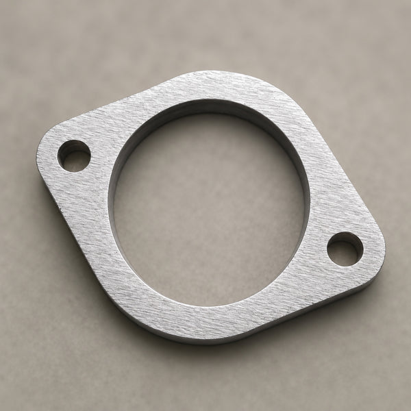 Stainless Flange Plate - 2 bolt - Suit 76mm ( 3" ) Tube - 105mm Bolt Hole Centres ( GMG093-76R Gasket)