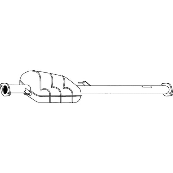 Equipe Centre Muffler for Hyundai Tucson (08/2004 - 01/2010), KIA Sportage (04/2005 - 2009)