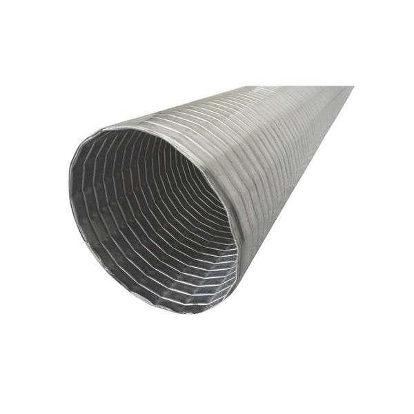 2½" (65mm ID) Stainless 304 Polylock Flexible Tubing - 1m Length - SSF250